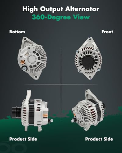 SCITOO New Alternator Fits for Chrysler 200 11-13, for Sebring 07-10, for Dodge for Avenger 08-13, for Caliber 07-10, for Jeep for Patriot 07-16, for Compass 07-16, L4 2.4L,115A CW 11231 4801323AC