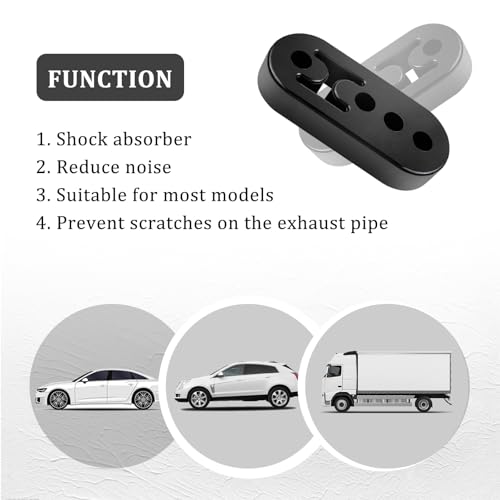Exhaust Hanger Removal Tool Kit with 2PCS 4 Hole Exhaust Hangers,Universal Exhaust Hanger Pliers for Quick Removal Muffler Hanger,Essential Exhaust Hanger Tool Car Accessories