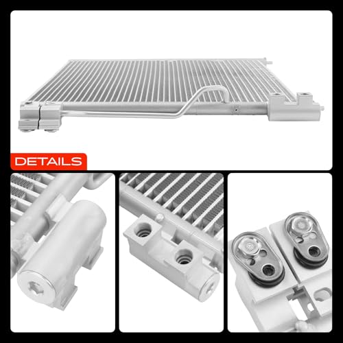 A-Premium Air Conditioning A/C Condenser Compatible with Ford Crown Victoria & Lincoln Town Car & Mercury Grand Marquis, 2006-2011, V8 4.6L