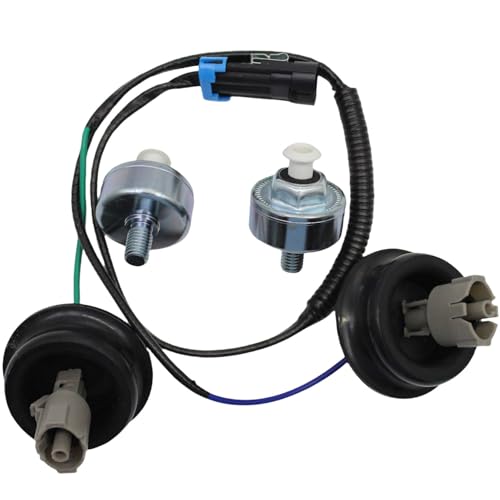 Powkos 12601822 Knock Sensor Kit with Wiring Harness Compatible with Chevy Silverado Suburban Tahoe Avalanche GMC Sierra Yukon Cadillac Hummer Replace 12589867 917-033