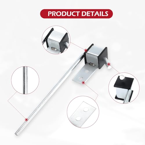 LCGP 4 Pack Heavy Duty Exhaust Hanger Rods Universal Use Exhaust Hanger 3/8" Rod 10" Long