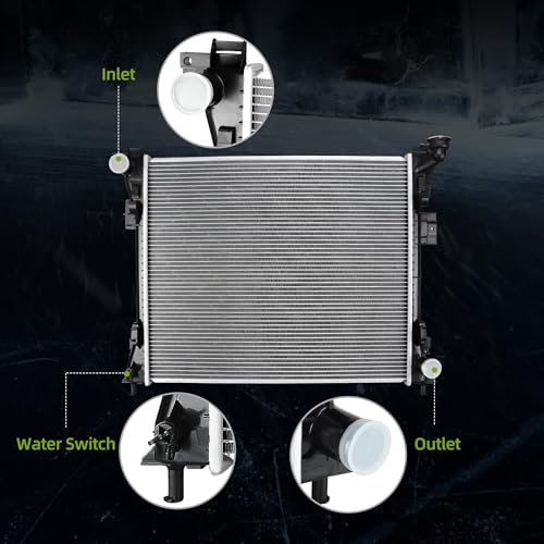 AUTOSAVER88 Radiator Compatible with 2008-2020 Dodge Grand Caravan 2012-2015 Ram C/V 2008-2016 Chrysler Town & Country 2009-2014 VW Routan 3.3L 3.6L 3.8L 4.0L V6, Replace CU13063