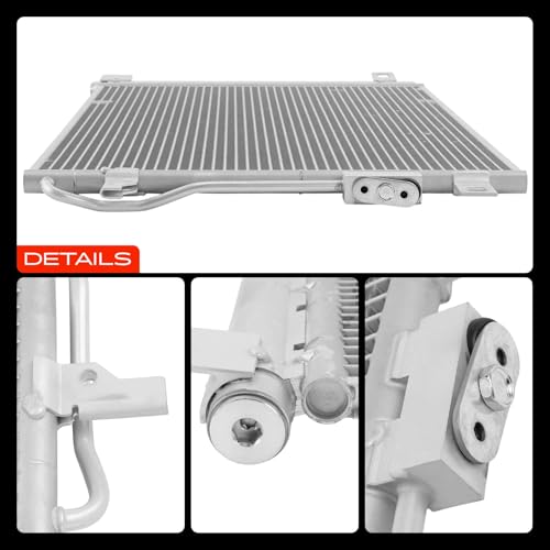 A-Premium A/C Condenser Compatible with Buick Enclave 2008-2017 & Chevrolet Traverse 2009-2017 & GMC Acadia 2007-2016, Acadia Limited 2017 & Saturn Outlook 2007-2010, V6 3.6L