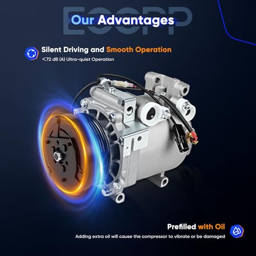 ECCPP AC Compressor 2001-2005 for Dodge Stratus for Chrysler Sebring 2.4L