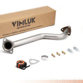 VIMLUK 409 Stainless Steel Front Exhaust Pipe (Front Pipe) - Direct Fit Replacement for 2006-2011 Honda Civic 1.8L - OEM Part #18210-SNE-A01 - Includes Gasket and Bolt Kit (VK-HC02)