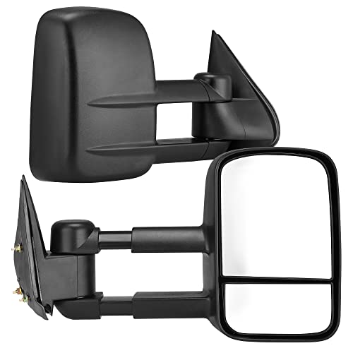 YITAMOTOR Towing Mirrors Compatible with Chevy GMC 1999-2006 Silverado Sierra (2007 Classic Only), 2000-2006 Chevy Suburban 1500 2500 GMC Yukon XL Truck, Side Tow Mirror
