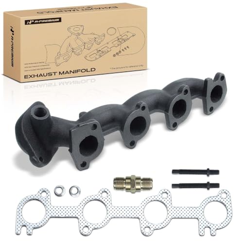 A-Premium Left Side [8Cyl 4.6L] Engine Exhaust Manifold Kit W/Gasket & Studs & Nuts & Bolt Compatible with Ford F-150 1999-2003, F-250 1999, F-150 Heritage 2004, Expedition 1999-2002