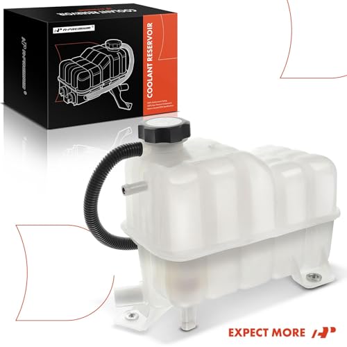 A-Premium Coolant Overflow Recovery Reservoir Tank [W/Sensor & Cap] Compatible with Chevrolet Silverado 1500 2500 3500, Suburban, Tahoe & GMC Sierra, Yukon & Cadillac Escalade