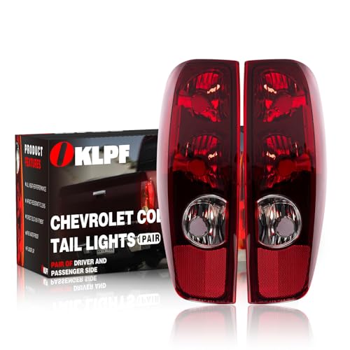 OKLPF Rear Brake Tail Light Compatible With 2004-2012 Chevy Colorado GMC Canyon Replace GM2800164 GM2801164,Replacement Red Taillight Assembly,Included A Luxurious Box,Driver and Passenger Side