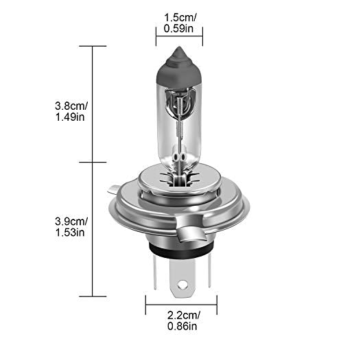 WinPower H4 HB2 Halogen Bulbs 60/55W, Pack of 2