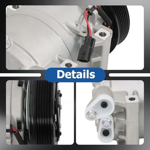 WFLNHB A/C Compressor Replacement for Nissan Rogue 2008-2013 Replacement CO 11200C 92610JM01C 92610JM01E