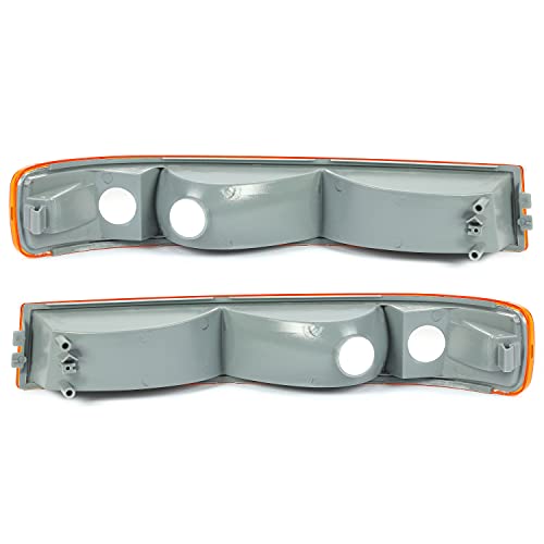 ECOTRIC Turn Parking Signal Light Compatible with 2003-2025 GMC Savana Van/Chevy Chevrolet Express Side Marker Parking Lights Assembly Corner Pair Replace for GM2520188 GM2521188(No Light Bulb)