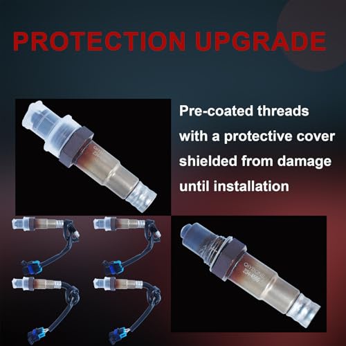 4PCS Oxygen O2 Sensor Upstream Downstream 234-4566 234-4565 for Chevy/Chevrolet Impala Traverse Colorado GMC Acadia Canyon Cadillac XTS Buick Enclave 3.6L 2012 2013 2014 2015 2016 2017 2018 2019 2020