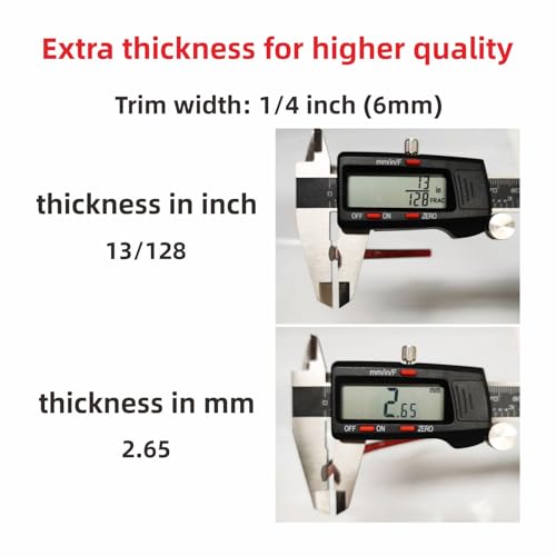 16Ft Chrome Silver Automotive Car Exterior and Interior Molding Trim Universal Bumper Window Door Body Side Decorative Strip Scratch-Proof (1/4 inch (6mm))
