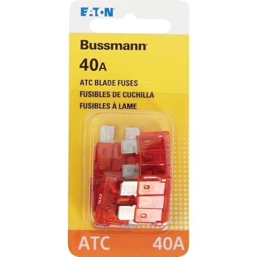 Bussmann (BP/ATC-40-RP 40 Amp ATC Blade Fuse, 5 Count (Pack of 1), Orange