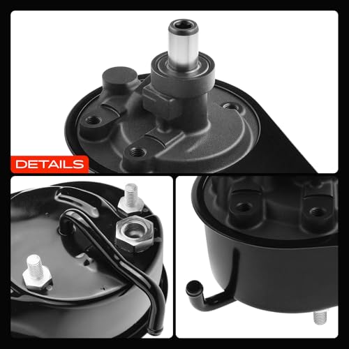 A-Premium Power Steering Pump with Reservoir Compatible with Dodge B150/250/350, B1500/2500/3500, Ram 1500/2500/3500 Van, D150/250, W150/250, Dakota, Durango, Ramcharger