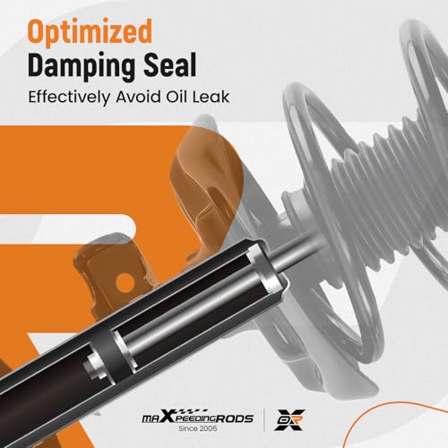 maXpeedingrods 4Pcs Front Struts & Sway Bar Link for Honda Accord 2.4L 2013-2017, 172970 172971 Shock Absorbers Struts with Coil Spring Assembly K750650 K750651