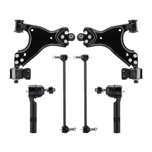 Front Lower Control Arms Suspension Kit Fit for Buick Enclave 2008-2017, Fit for Chevrolet Traverse 2009-2017, Fit for GMC Acadia 2007-2016, Fit for Saturn Outlook 2007-2010 - 6pc Set w/Ball Joints