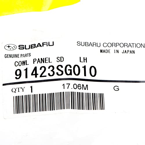Subaru 2014-2018 Forester 91423SG010 91423SG000 Cowl Panel Set Left and Right Drivers Passenger