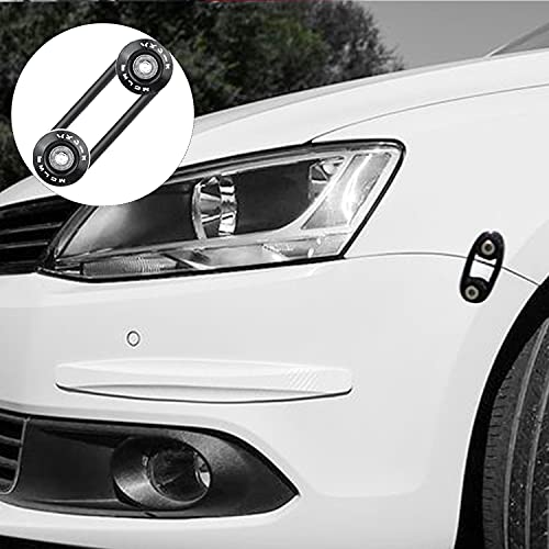 Bumper Quick Release, Mellbree JDM Quick Release Holders Front Rear Bumper Fasteners Trunk Band Fenders clip Kits Compatible for Universal Car Bumper (Black 4 x Release Tabs with 12 x O-Ring Fastener）