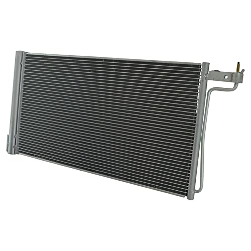 TRQ A/C Condenser and Receiver Drier Assembly Compatible with 2012-14 Ford Focus L4 2.0L Naturally Aspirated