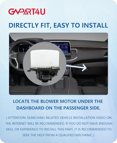 GVPART4U Front Blower Motor 700237 for Ford 2009 2010 2011 2012 2013 2014 F150, 2009-2014 2015 2016 2017 Ford Expedition Lincoln Navigator, AC Heater Blower Motor