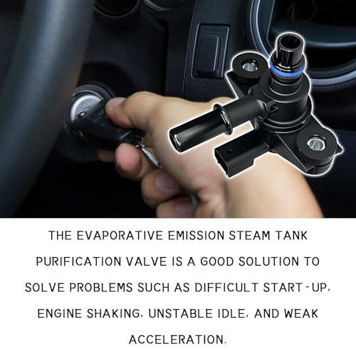 ESWW EVAP Vapor Canister Purge Valve Solenoid 911-222, Emissions Purge Control Valve Replacement for Ford F-150, Escape, Explorer, Mustang, Edge, Lincoln MKX MKT, Replaces AU5Z-9C915-B 9U5Z-9C915-H