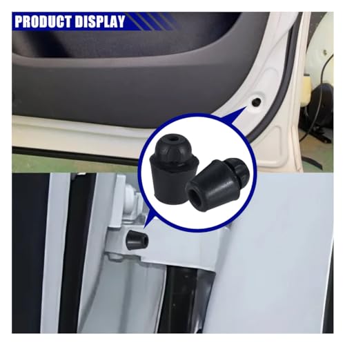 KITUREK Car Door Bumper Shock Absorbers, Rubber Slam Stoppers, Door Side Protector Buffer Pads, Front Rear Door Soundproof Guard Cushion, Car Accessories for Most Cars Trucks SUVs (5PCS)