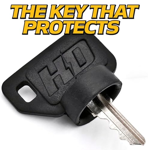 HD Switch Ignition Switch fits John Deere Gator 4x2 4x4 6x4 SR95 Military CS CX TH TS TX RSX XUV RSX850i RSX860i XUV620i XUV625i XUV825i XUV850D - Sport Turf E-Gator HPX - 3 Keys & Free Carabiner