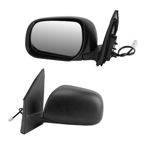Left Driver Side Mirror Compatible with Toyota RAV4 2009 2010 2011 2012 Power Manual Folding Non-Heated US Built Door Mirrors (3 Pins)