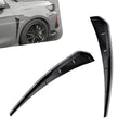 YAWUROU 2 PCS Car Side Fender Vent Trim, Spoiler Body Fender Decorative Stickers, Self-Adhesive Sport Style Air Intake Grille Decorative Sticker, Universal for Most Cars (Black)