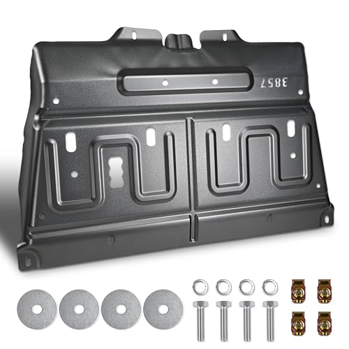 Engine Splash Shield Skid Plate Compatible with 2015-2024 Ford F150 Gas Models, Upgraded 1.3mm Manganese Steel Underbody Lower Cover, Replaces ML3Z-7222-D JL3Z-7222-C, Not Fit Raptor or 3.0L Diesel