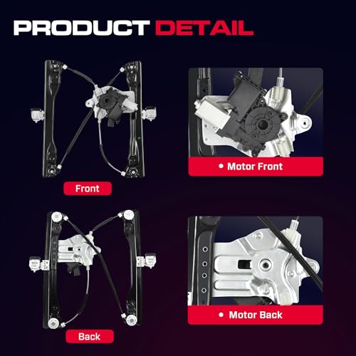 XIMAKA Front Driver Side Power Window Regulator (7 Pins) Fit for 2011-2015 Chevrolet Chevy Cruze, 2016 Chevy Cruze Limited, with Auto Up and Down, with Motor, 748-974, Front Left, 94532757