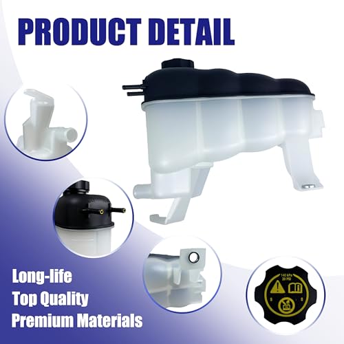 CNPUERV Pressurized Coolant Reservoir Tank with Cap & Sensor Port for Chevy Silverado 1500/2500HD, Tahoe, Suburban, GMC Sierra 1500/2500HD, Yukon & Escalade 2014-2020, Replace 603-973 22856231