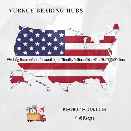 Vurkcy 513296 Front Wheel Bearing Hubs Assembly 5 Lugs w/ABS, 1PCS