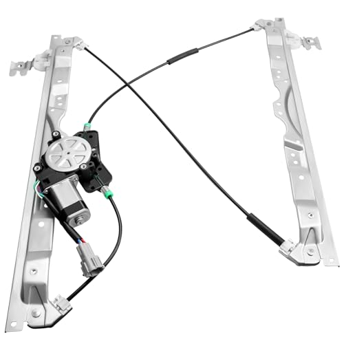 Front Right Passenger Side Power Window Regulator with Motor Replacement for 04-15 Nissan Titan, Nissan Armada, Infiniti QX56, 2004 2005 2006 2007 2008 2009 2010 2011 2012 2013 2014 2015, 748-525