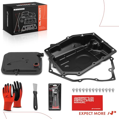 A-Premium 42RLE Transmission Oil Pan with Filter, Plug & Gasket, Fit for Ram 1500 2011-2012, Dakota 2011 & Jeep Wrangler 2003-2011 & Dodge Ram 1500, Charger, Durango, Challenger & Chrysler 300
