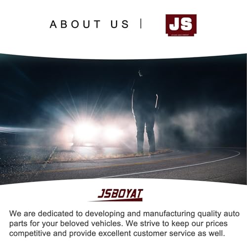 JSBOYAT Headlight Assembly Compatible with 2011-2014 Hyundai Sonata 4 Door Sedan w/Projector Halogen, Not Fit for Hybrid Models, Chrome Housing with Amber Reflector