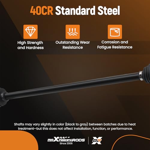 maXpeedingrods Pair (2) Front CV Axle Shaft Assembly for Honda Civic 2006-2015, L4 1.8L Automatic Transmission, Driver and Passenger Side, Replace# NCV36568, NCV36569