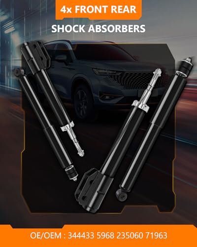 344433 235060 Front Rear Shocks Struts for Ford Mustang, OCPTY Shock Absorbers Fits 1994 1995 1996 1997 1998 1999 2000 2001 2002 2003 2004 for Ford Mustang Amortiguadores 5968 71962 Auto Shocks Sets