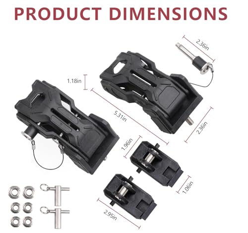 Upgraded Jeep Hood Latches with Keys, Hood Latch for 2018-2026 Jeep Wrangler JL JLU 4XE Jeep Gladiator JT, Anti-Theft Hood Lock Catch Latches Accessories, Off-Road Modified Style, 1 Pair (Not for JK)