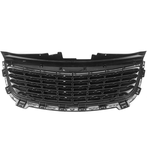 JOLONG Front Upper Grille for Chrysler Town & Country 2011-2016 GlossyBlack