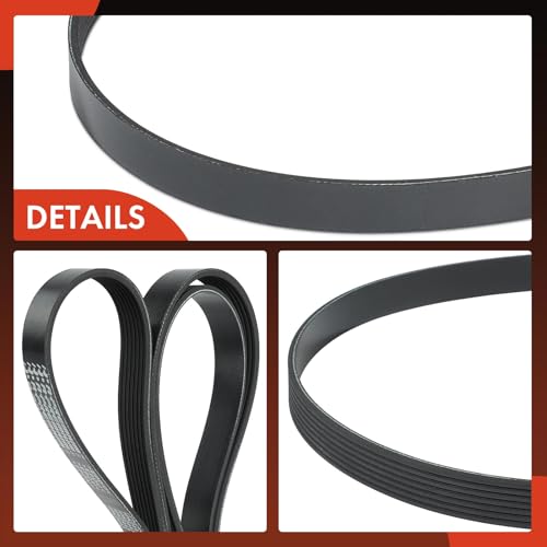 A-Premium 96.2 Inch Engine Serpentine Drive Belt Compatible with Nissan Titan 2017-2023, Armada 2017-2023, NV2500 NV3500 2012-2021, TITAN XD 2016-2023 & Infiniti QX80 2014-2024, QX56 2011-2013