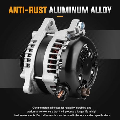 Alternator Replacement Compatible with 2011 2012 2013 2014 Ford F-150 5.0 5L Replace 104210-6270, 104210-6660, 11532, 11679, AL3T-10300-CA