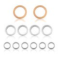12pcs Differential Transfer Case Crush Washer Gasket Kit Compatible with Toyota Lexus Scion 4Runner Land Cruiser Tundra Tacoma FJ Cruiser Highlander RAV4 Sienna 9043024003, 1215710010, 90430A0003