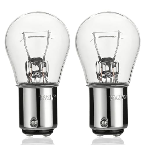 GIVEDOUA 1157 2057 Bulb, 12V Brake/Tail/Parking/Reverse/Turn Signal Lights, P21/5W 2357 7528 BAY15D Replacement for Tucson Elantra Sonata Santa Fe Cerato Optima Sportage Sorento Corolla(2 Pack)
