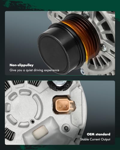 SCITOO New Alternator Fits for Chrysler 200 11-13, for Sebring 07-10, for Dodge for Avenger 08-13, for Caliber 07-10, for Jeep for Patriot 07-16, for Compass 07-16, L4 2.4L,115A CW 11231 4801323AC
