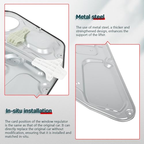 FINDAUTO Power Window Regulator Rear Left Driver Side fit for 2006-2010 for Hyundai Sonata 748-322 Window Regulator and Motor Assembly with Motor