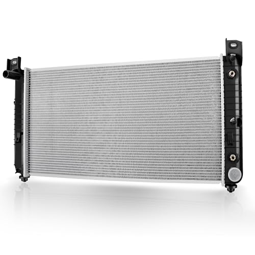 DWVO 34 Inch Core Radiator Compatible with Chevy Silverado Suburban Tahoe, Fit for Cadillac Avalanche Escalade GMC Yukon Sierra Hummer H2 4.3L 4.8L 5.3L 6.0L 6.2L CU2423