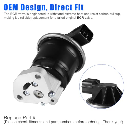 EGV576 EGR Valve (1.7L L4 Engine) For Acura EL 2001-2005, Honda Civic DX EX GX HX LX 2001-2005, For Si Coupe 2002-2005, OE: 18011PLMA00 18011PLMA01